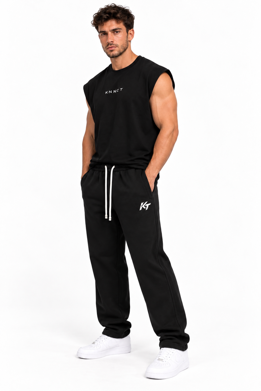 KNNCT Tank Top Oversize noir