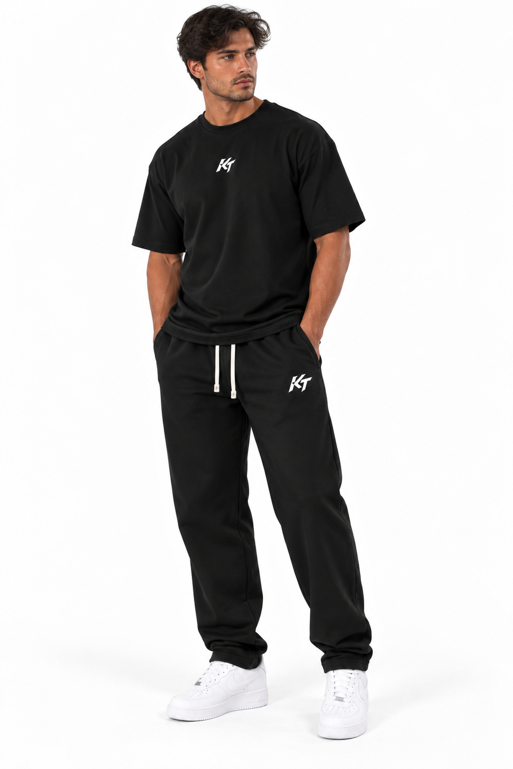 KNNCT Training Pants Relaxed straight fit – Black Edition