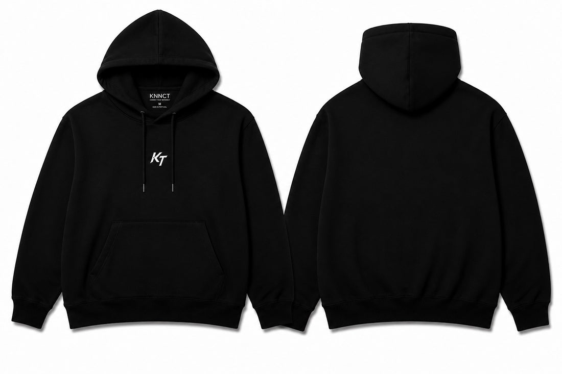 KNNCT Hoodie homme Oversize – Black Edition