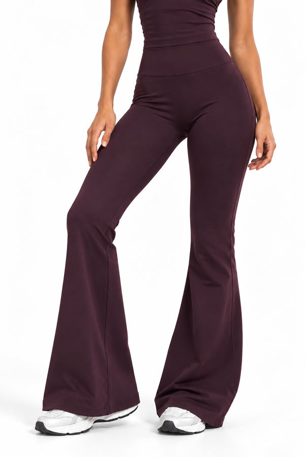 KNNCT Flare Pants Damen – Plum Edition