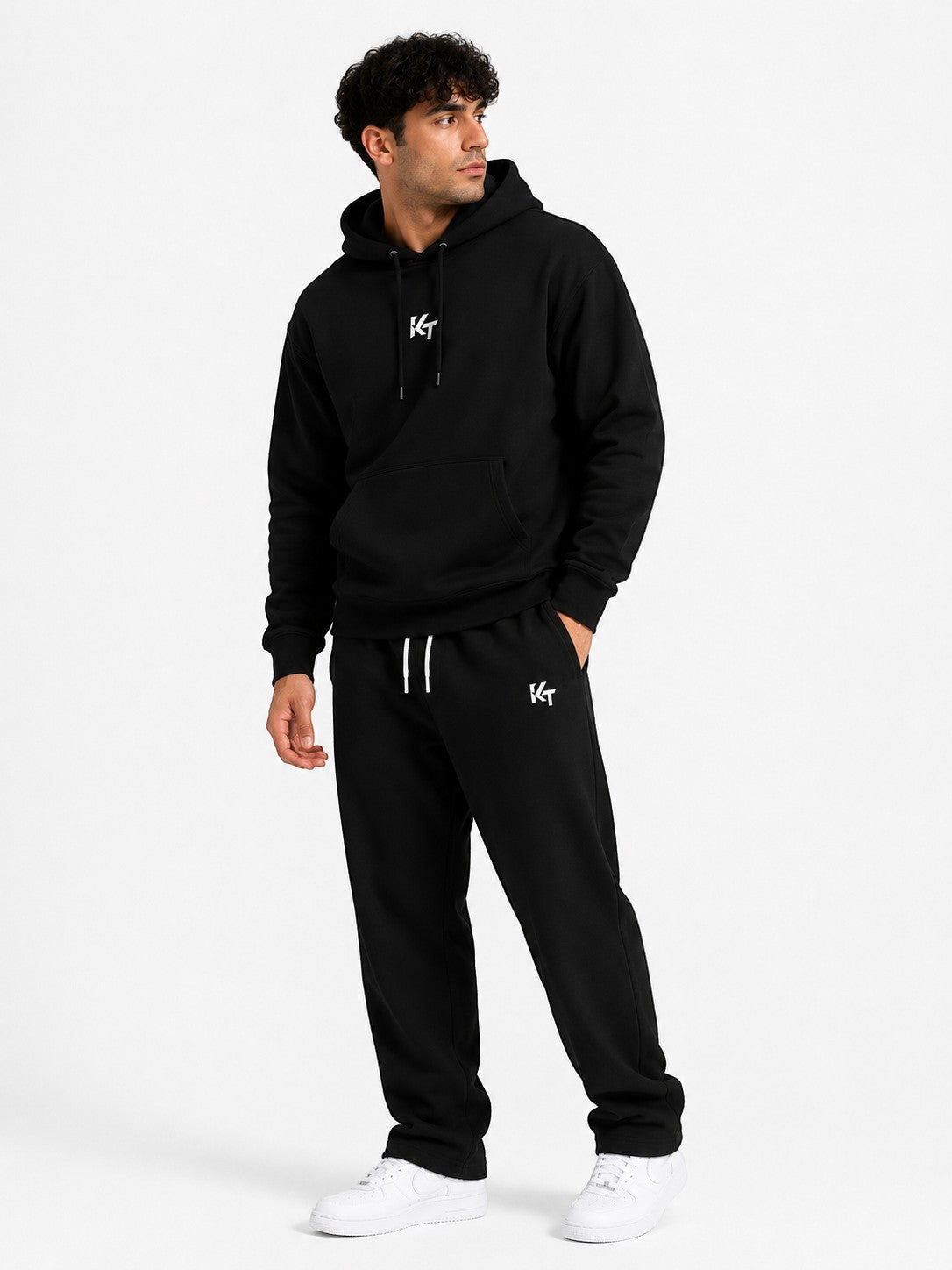 KNNCT Hoodie homme Oversize – Black Edition