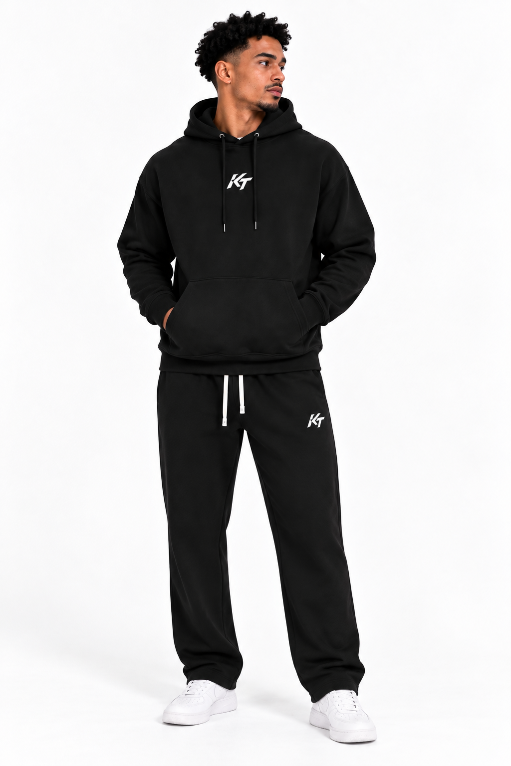 KNNCT Men's Oversize Hoodie – Black Edition
