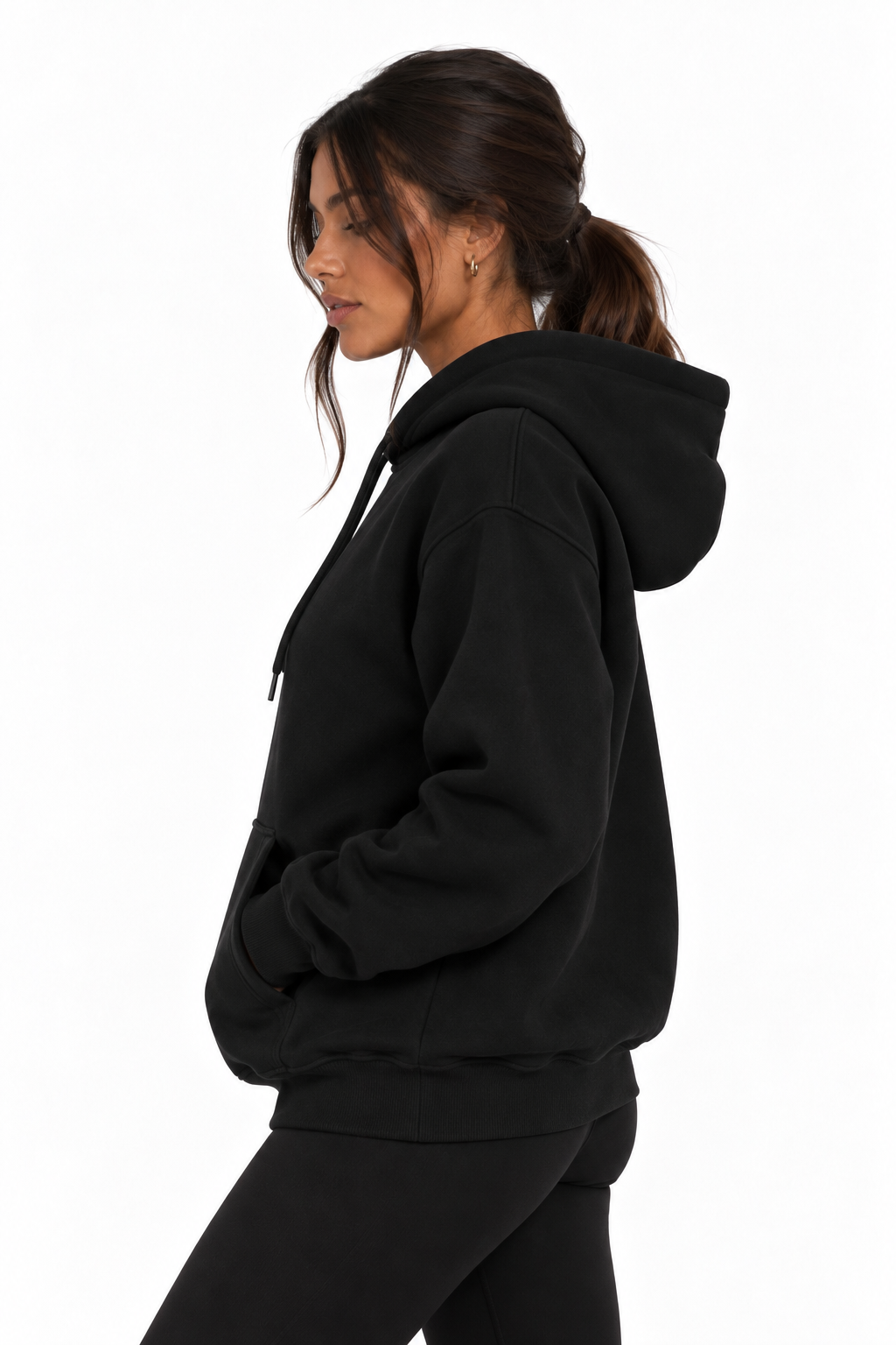 KNNCT Damen Oversize Hoodie – Black Edition