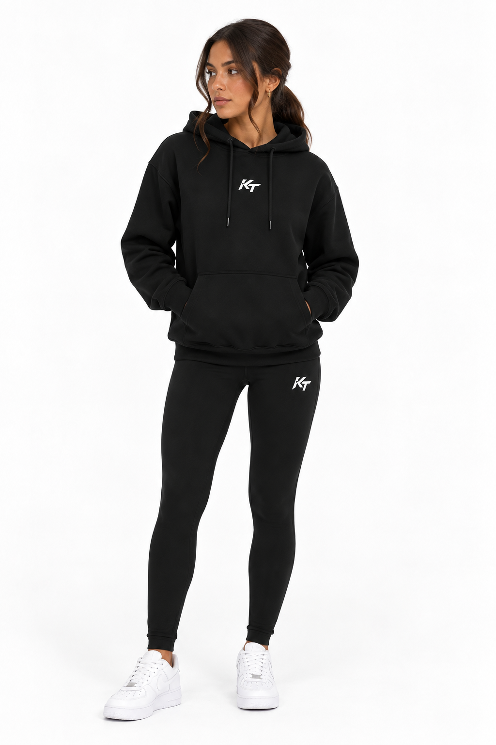 KNNCT Damen Oversize Hoodie – Black Edition