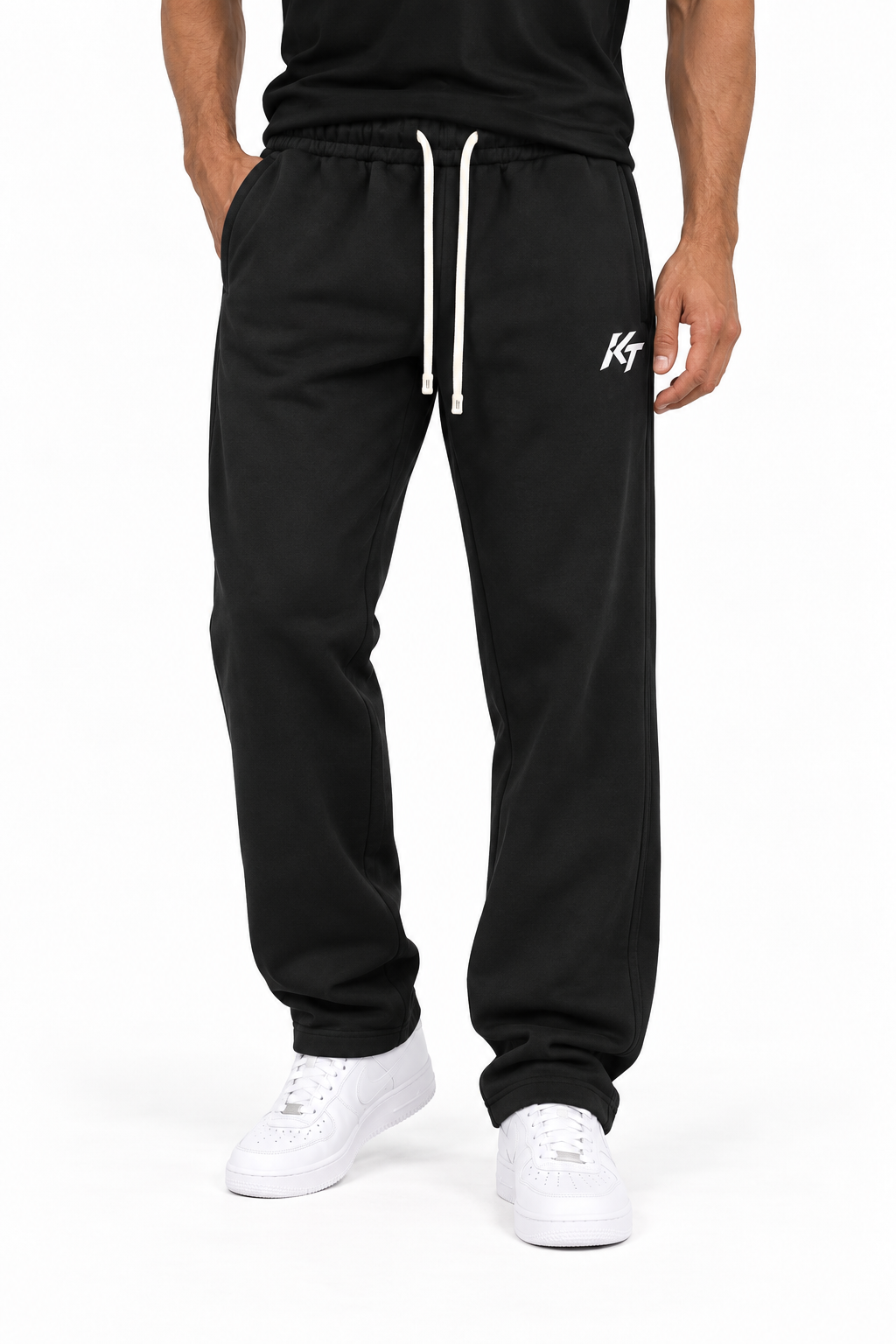 KNNCT Training Pants Relaxed straight fit – Black Edition