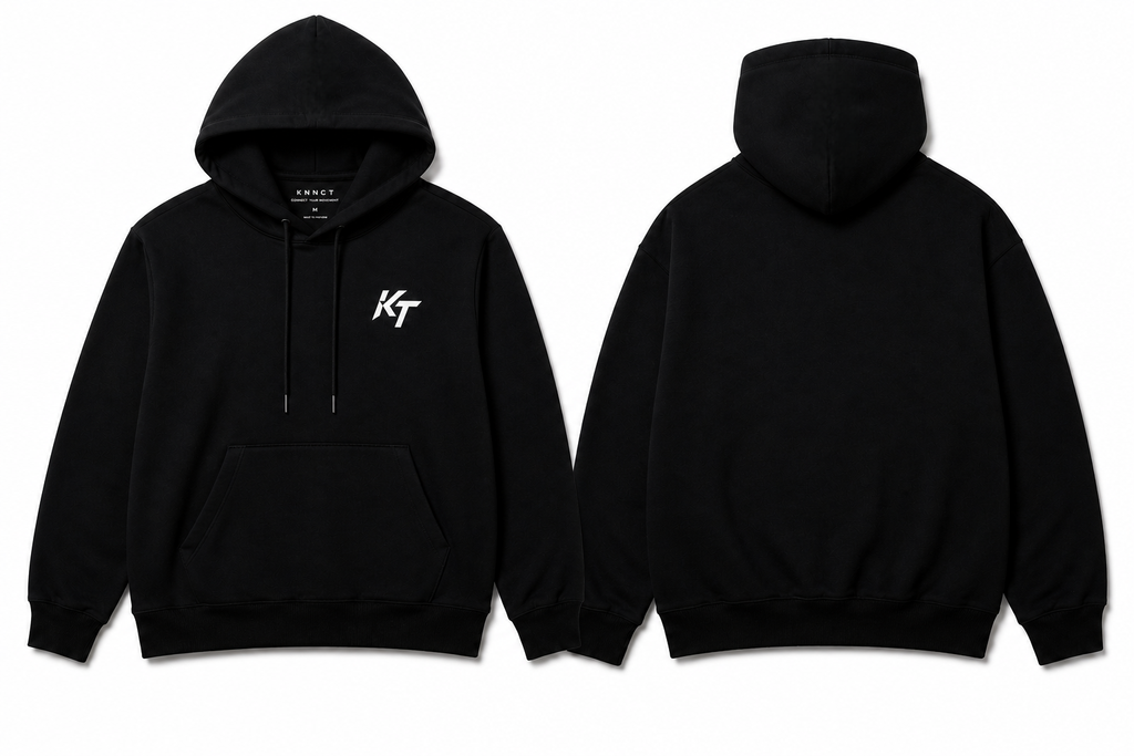 KNNCT Hoodie Oversize – Black Edition