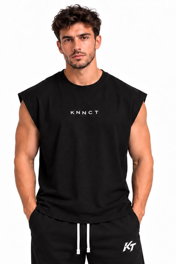 KNNCT Tank Top Oversize – Black & Grey Edition