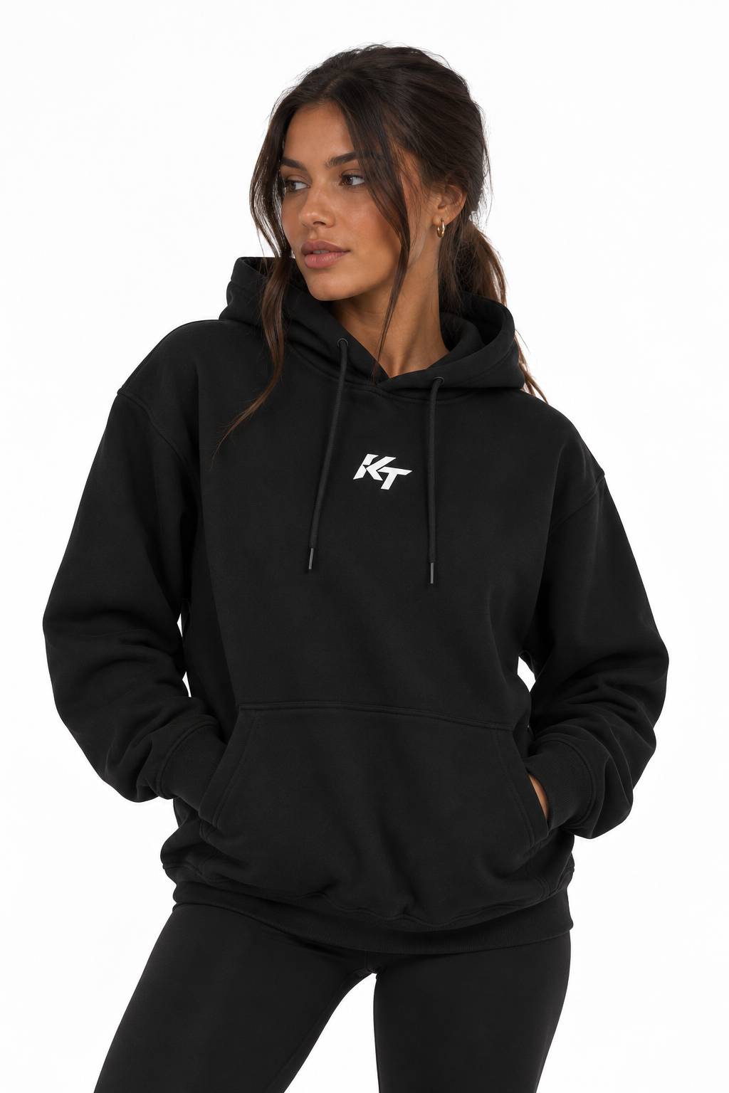 KNNCT Damen Oversize Hoodie – Black Edition