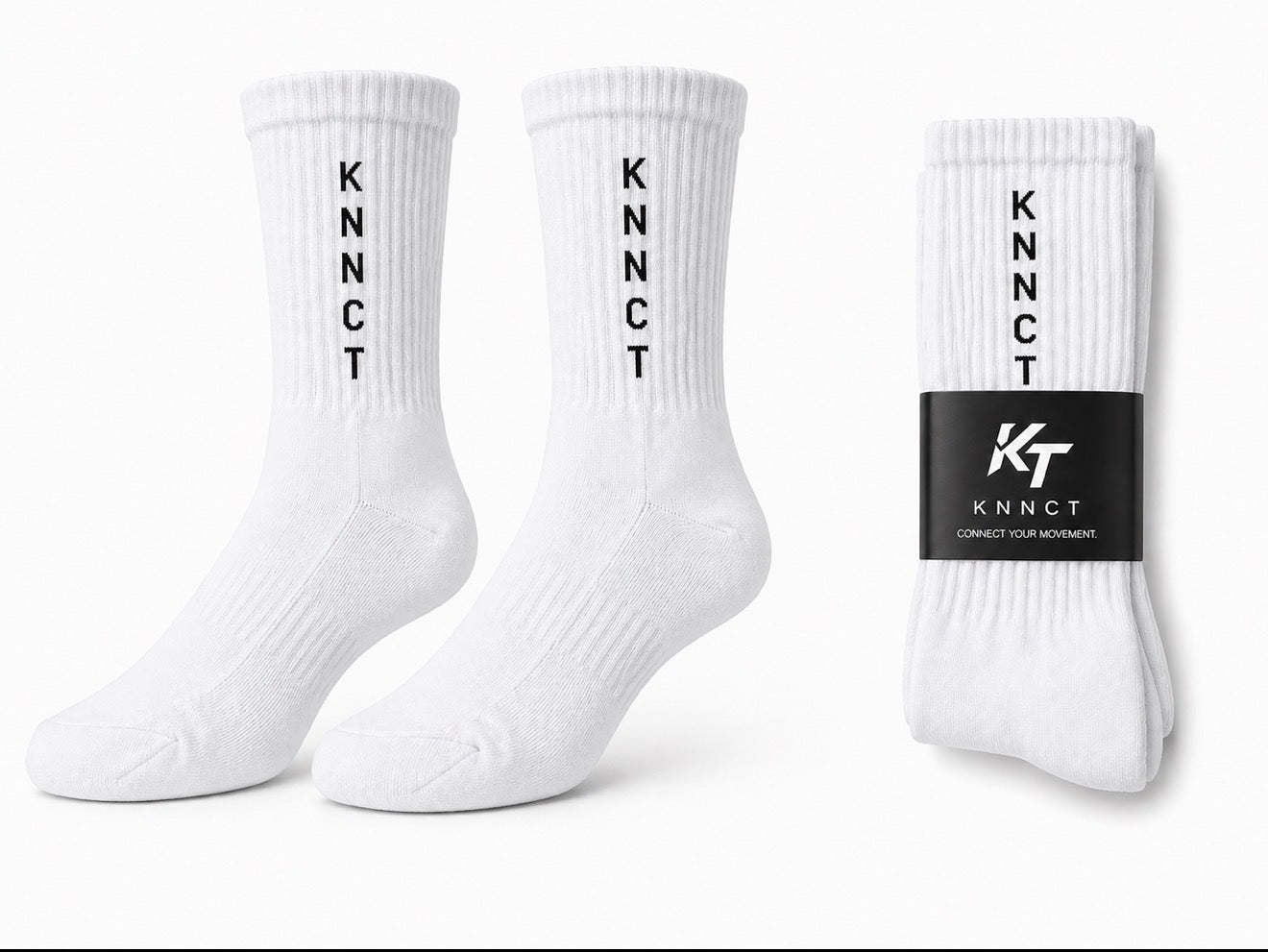 KNNCT Performance Socks – White Edition