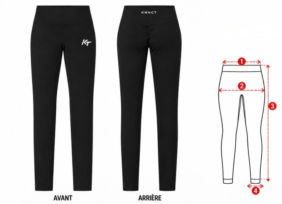 Comment mesurer — KNNCT Sculpt Leggings – Black Edition