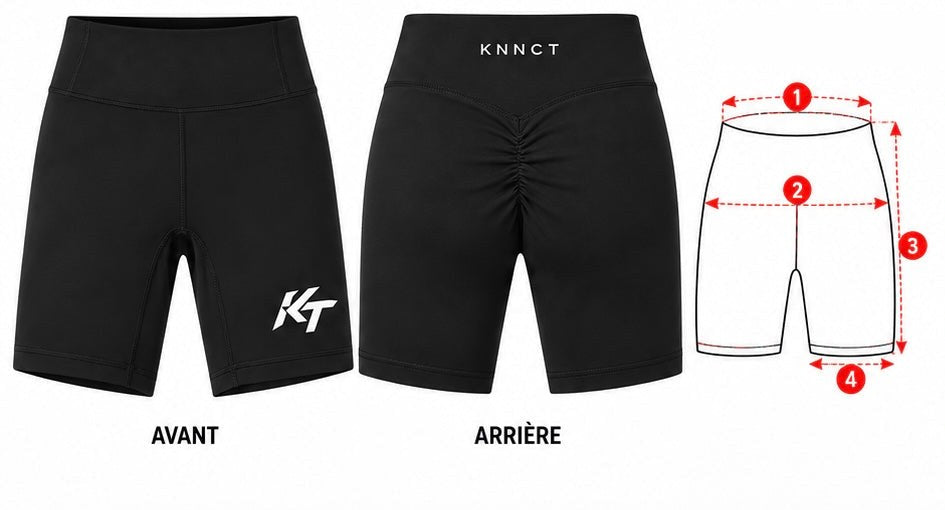 So misst du — KNNCT Sculpt Shorts – Black Edition
