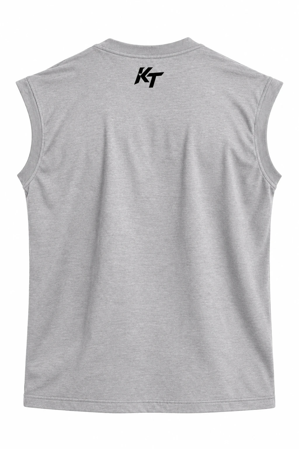 KNNCT Tank Top Oversize gris, vue de dos à plat